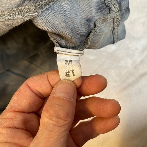 Vans Mens T-Shirt Medium Tie-Dye Gray & Black Short-Sleeve With Yellow Embroider - Picture 4 of 12